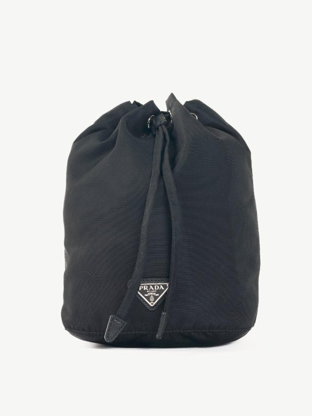 Prada Nero Tessuto Nylon Drawstring Pouch